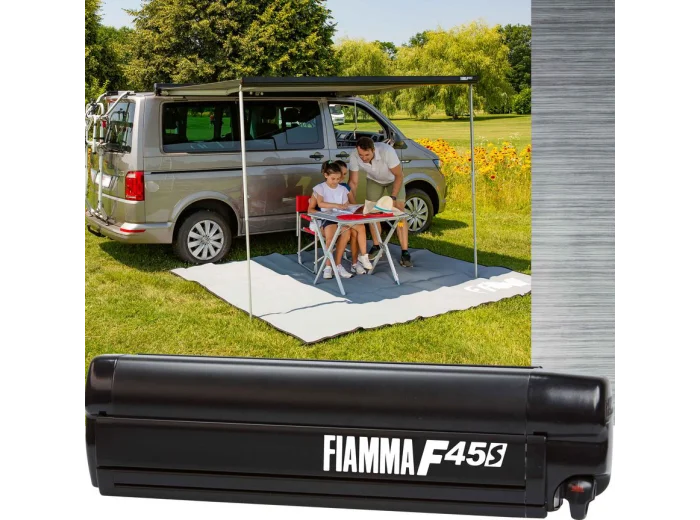 Fiamma F45S Deep Black 3M Royal Grey 06759A01R Awning