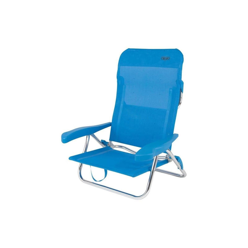 Crespo Beach Chair AL/221 Blue Crespo - UK Camping And Leisure