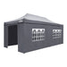 Dellonda 3x6m Pop-Up Gazebo & Side Walls Water Resistant Fabric - Grey Dellonda - UK Camping And Leisure