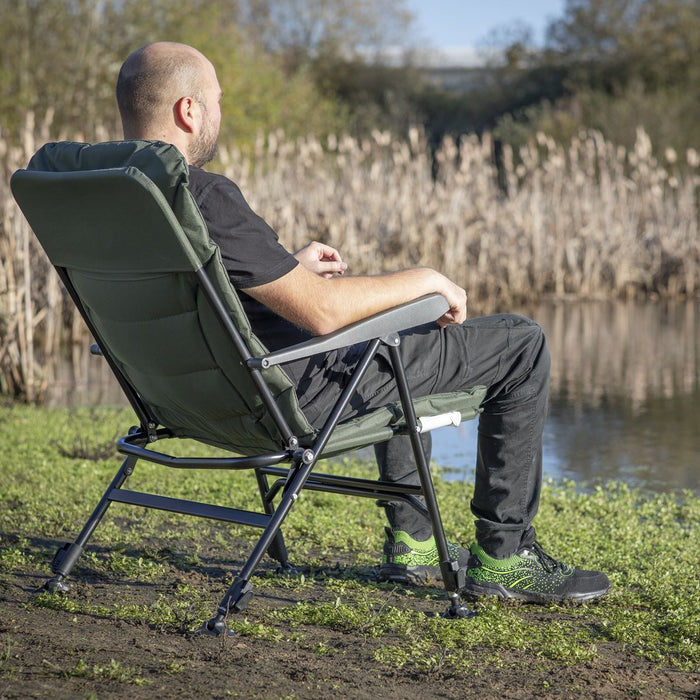 Dellonda Portable Reclining Chair with Armrests DL74 Dellonda - UK Camping And Leisure