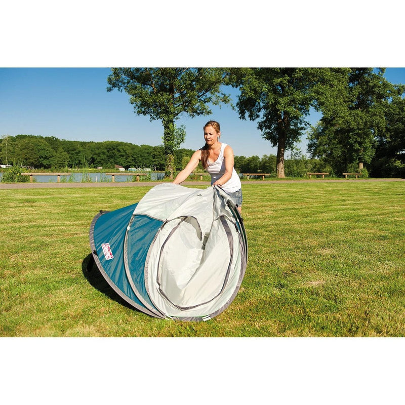 Coleman Fast Pitch Pop Up Galiano 2 Person Blue Tent Coleman - UK Camping And Leisure