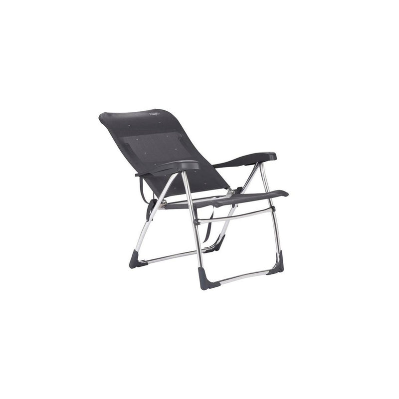 Crespo Beach Chair AL/206 Dark Grey Crespo - UK Camping And Leisure