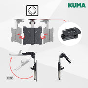 Kuma Flip Down Tv Bracket BKUMBRK156 Kuma - UK Camping And Leisure