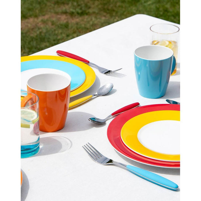 Gimex Colour Line Mug Rainbow 380ml 4 Pieces Gimex - UK Camping And Leisure