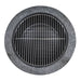 Dellonda Round MgO Fire Pit with BBQ Grill Ø60cm Safety Mesh Screen - Dark Grey Dellonda - UK Camping And Leisure