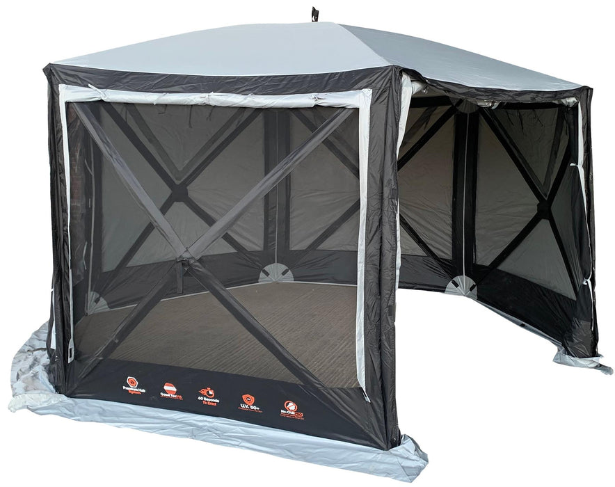 Quest Screen house 6 Pro pop up Gazebo (Grey) Quest Leisure - UK Camping And Leisure