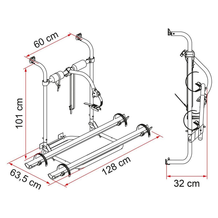 Fiamma Carry Bike Caravan Hobby Bike Rack for Hobby Caravans