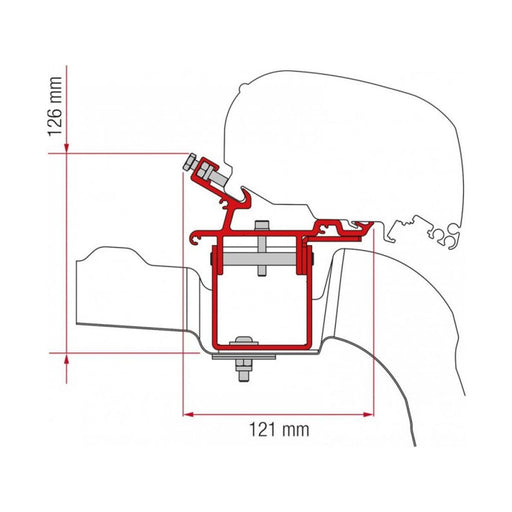 Fiamma Kit for VW Crafter/Man L3H3 UK F65S Awning Fiamma - UK Camping And Leisure