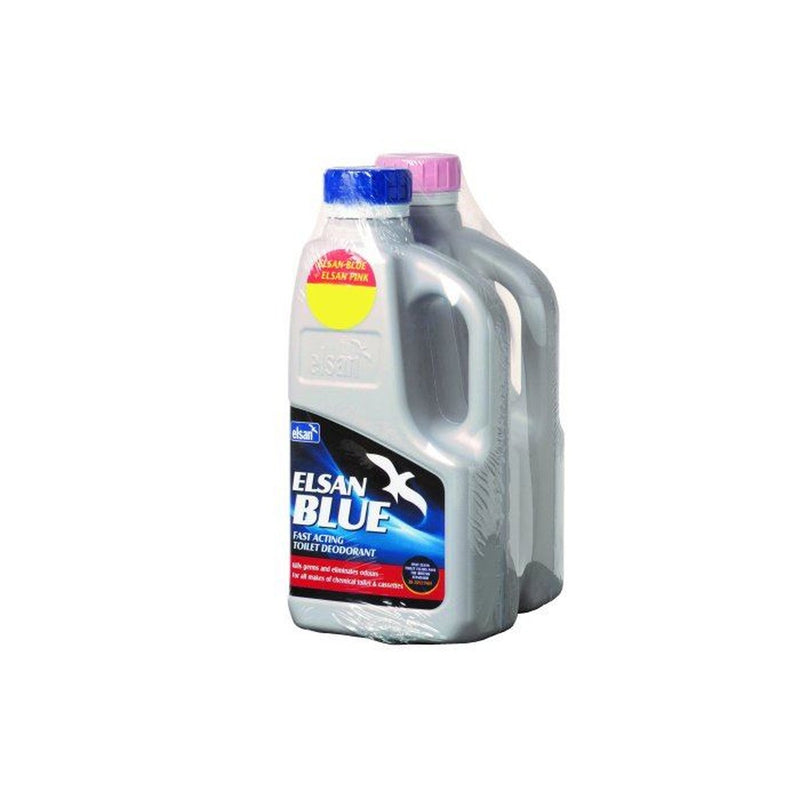 Elsan Twin Pack Blue & Pink 1L | UK Camping and Leisure