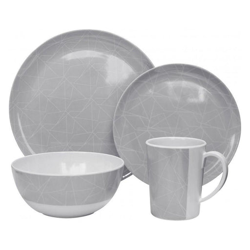 Outdoor Revolution Standard 16pcs Melamine Plate Bowl and Mug Set-Fracture Design Outdoor Revolution - UK Camping And Leisure