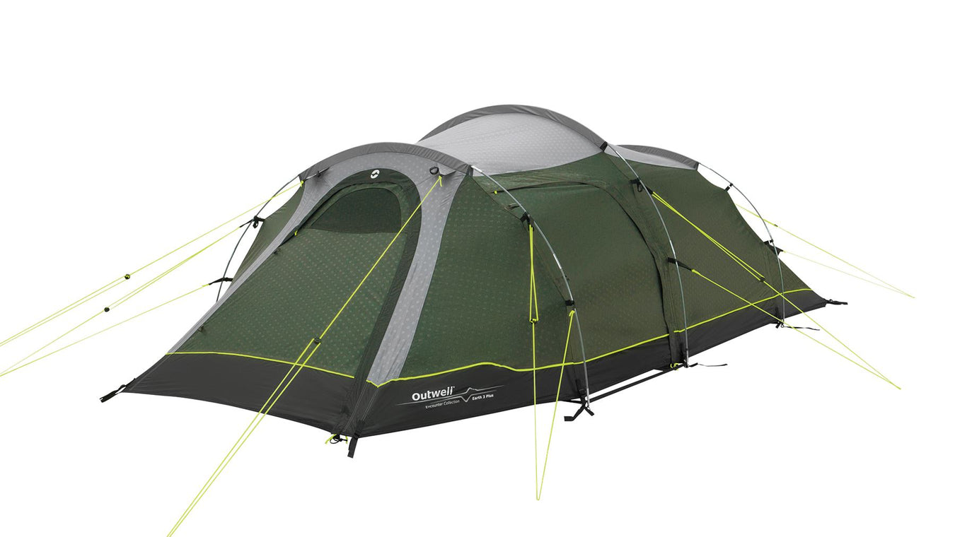 Outwell Earth 3 Plus Tunnel 3 Berth Tent Outwell - UK Camping And Leisure
