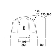 Outwell Armona Driveaway Awning Campervan 175-200cm Low - View 10