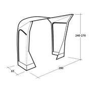 Outwell Mid/Tall Connection Cross PowerAir Access zone 240-270cm - View 5