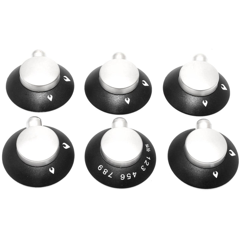 Thetford Oven, Grill Hob Knob Kit Black & Satin for Enigma Cookers (SSPA0903 Thetford - UK Camping And Leisure