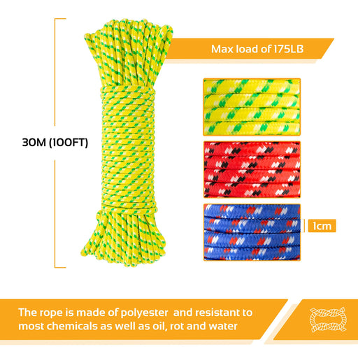 Multi Purpose Rope 30M 20560 Milestone Camping - UK Camping And Leisure