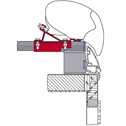 Fiamma F80/F65 Adapter Kit Caravan Fendt Brillant 98655-568 Fiamma - UK Camping And Leisure