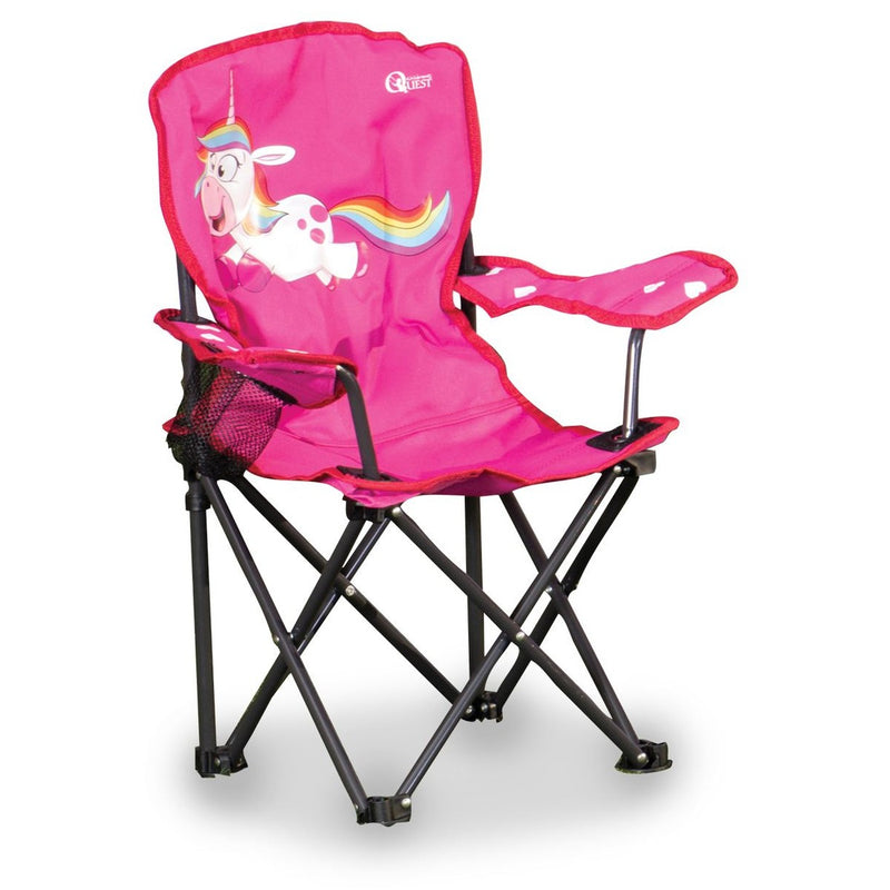 Quest Childrens fun unicorn folding chair Quest - UK Camping And Leisure