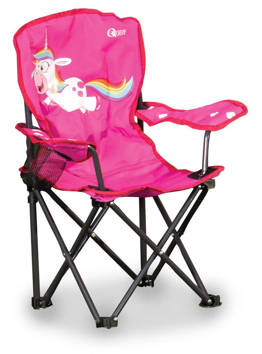 Quest Childrens fun unicorn folding chair Quest - UK Camping And Leisure
