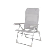 Crespo Beach Chair AL/206 Light Grey Crespo - UK Camping And Leisure