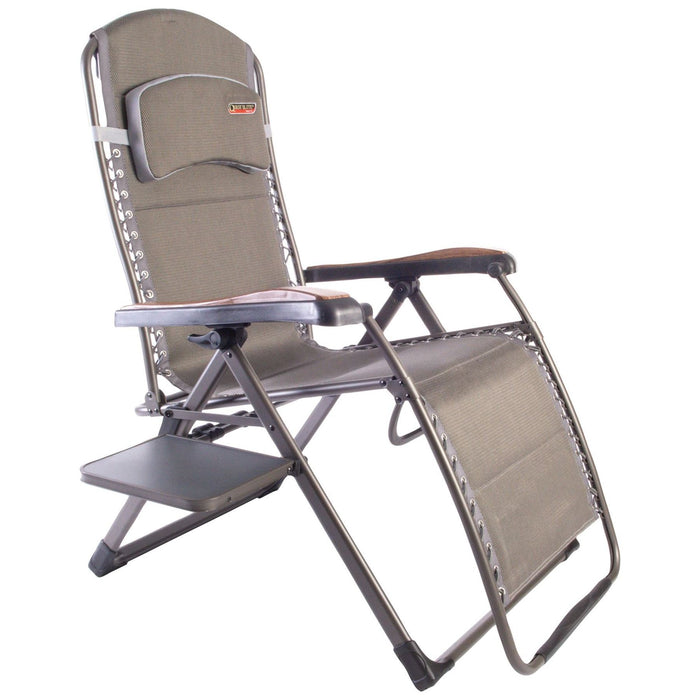 Naples Pro Relax XL chair with side table F1323 Quest - UK Camping And Leisure