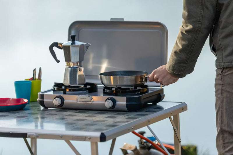 Campingaz Slim Design Camping Kitchen 2 Burner Stove Outdoors Cooking