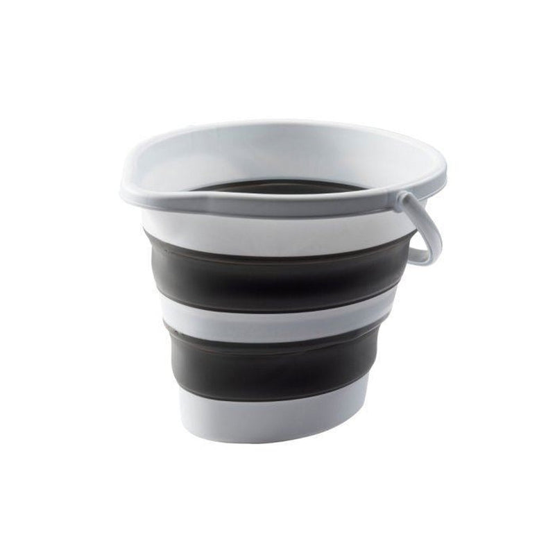 Via Mondo Collapsible Bucket 10L White/Grey | UK Camping and Leisure
