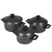 Bo-Camp Cookware Set Rondo 3 Pieces Carbon Steel Bo-Camp - UK Camping And Leisure