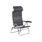 Crespo Beach Chair AL/205 Compact Dark Grey Crespo - UK Camping And Leisure
