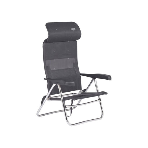 Crespo Beach Chair AL/205 Compact Dark Grey Crespo - UK Camping And Leisure