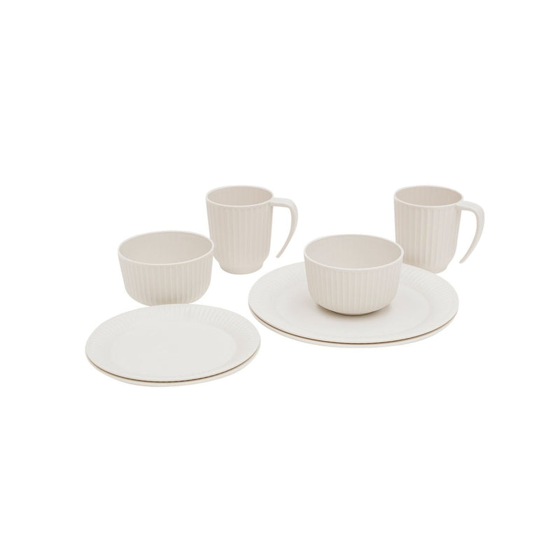 Outwell Delish 2 Person Camping Picnic Dinner Set Sandstone