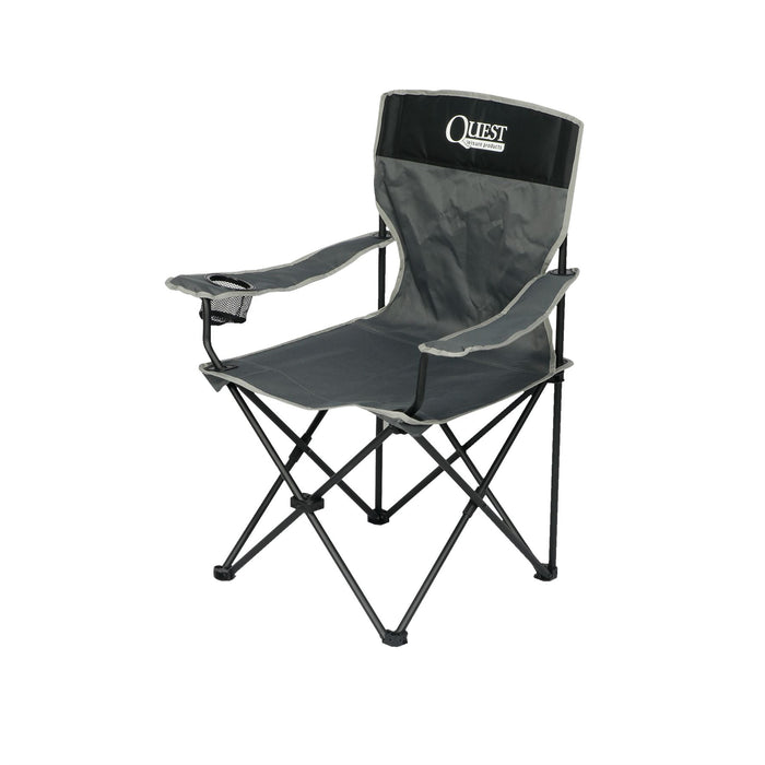 Quest Autograph Festival Camping Chair Black Edition Quest - UK Camping And Leisure