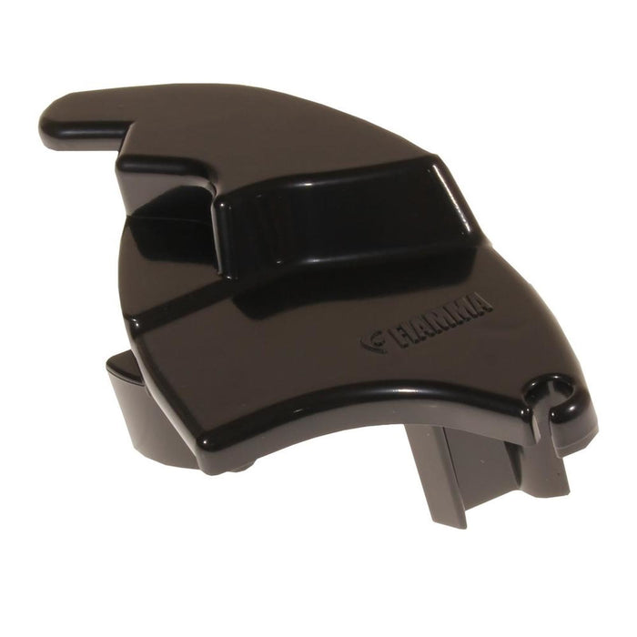 Fiamma F65L 2018 Left Hand Pelmet Cap Black (98665-02H) Fiamma - UK Camping And Leisure