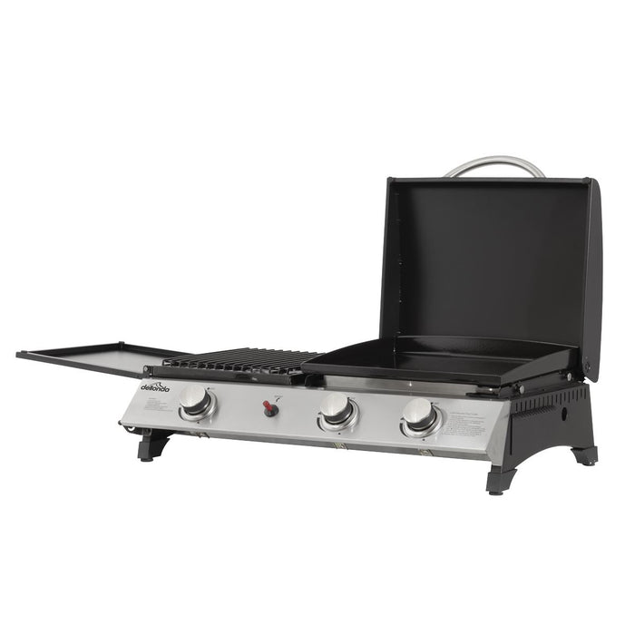 Dellonda 3 Burner Stainless Steel Portable Gas Plancha/Grill 8.5kW Dellonda - UK Camping And Leisure