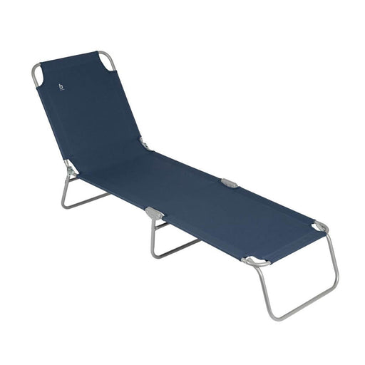 Bo-Camp Sun Lounger 5 Positions Blue Bo-Camp - UK Camping And Leisure