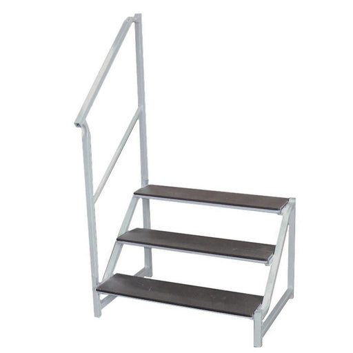 Free-Standing 3 Tread Step Galvanised AG - UK Camping And Leisure