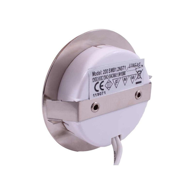 Dimatec Recessed 1.2W LED Touch Spot Light (Warm White, 12V) Nova - UK Camping And Leisure