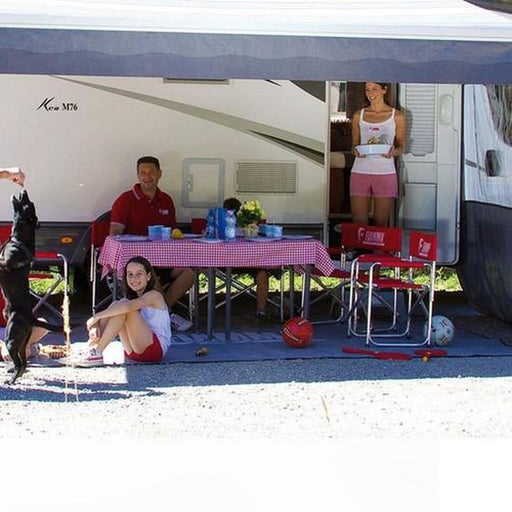 Fiamma Titanium F45L 550 Awning Royal Blue Fabric (06532B01Q) Winch Handle Wall Mounted Fiamma - UK Camping And Leisure