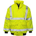 Hi-Vis Bomber Jacket Quilted Large AG - UK Camping And Leisure