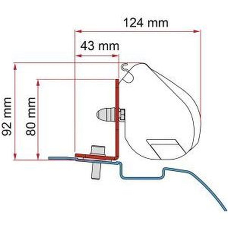 Fiamma F35 Adapter Kit Nissan Nv200 98655Z026 Fiamma - UK Camping And Leisure