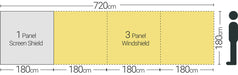 Quest Screen Shield (1 panel) Windbreak Quest - UK Camping And Leisure