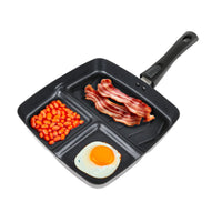 Leisurewize No Stick Tri Cooking Pan, 3 Sections