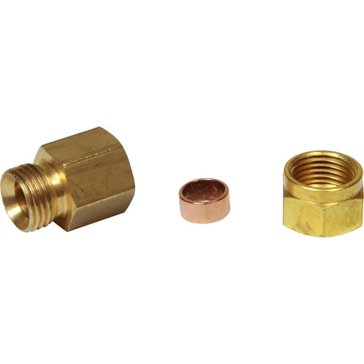AG Brass Female Stud Coupling 10mm x 1/4" BSP AG - UK Camping And Leisure