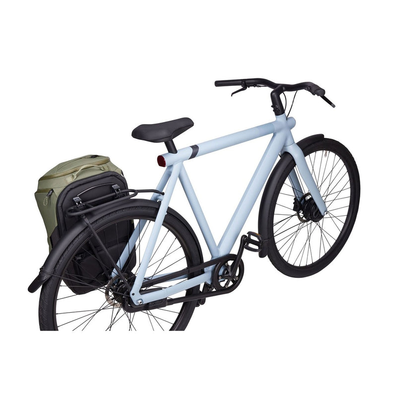 Thule Paramount hybrid bike pannier and backpack 26L green Thule - UK Camping And Leisure