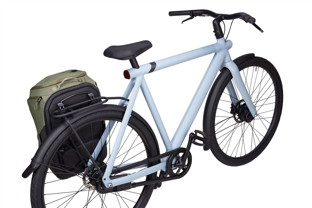 Thule Paramount hybrid bike pannier and backpack 26L green Thule - UK Camping And Leisure