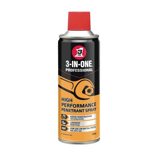 3 In One Penetrant Spray 400ml Penetrating Lubricant for Rusty Nuts & Bolts
