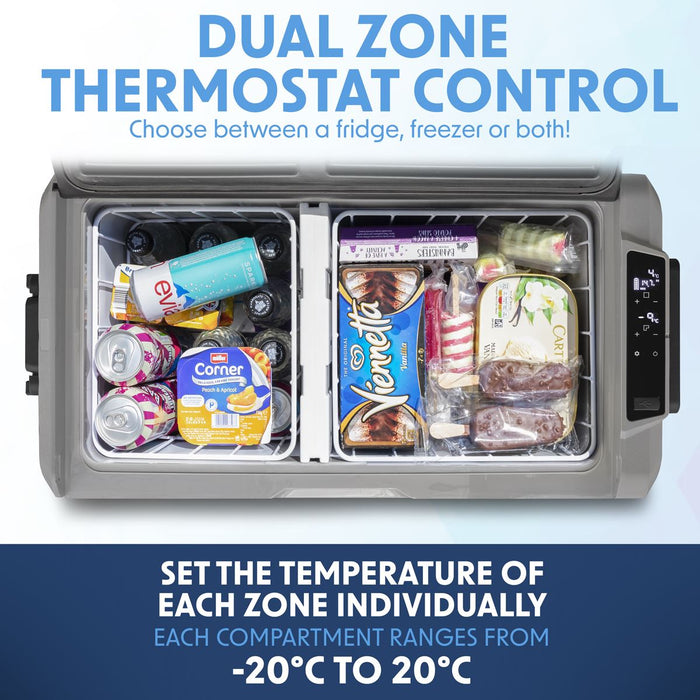 Dellonda Portable Fridge Freezer/Cool Box with LED Display 36L DL13 Dellonda - UK Camping And Leisure