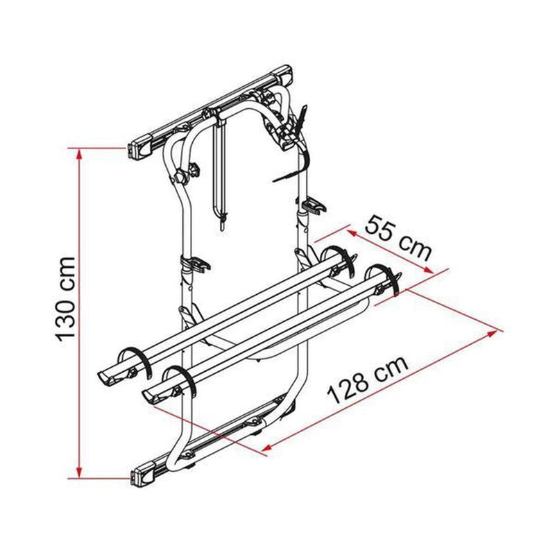 Fiamma Complete Carry Bike for DJ Vehicles Deep Black (02096A26A) - View 2