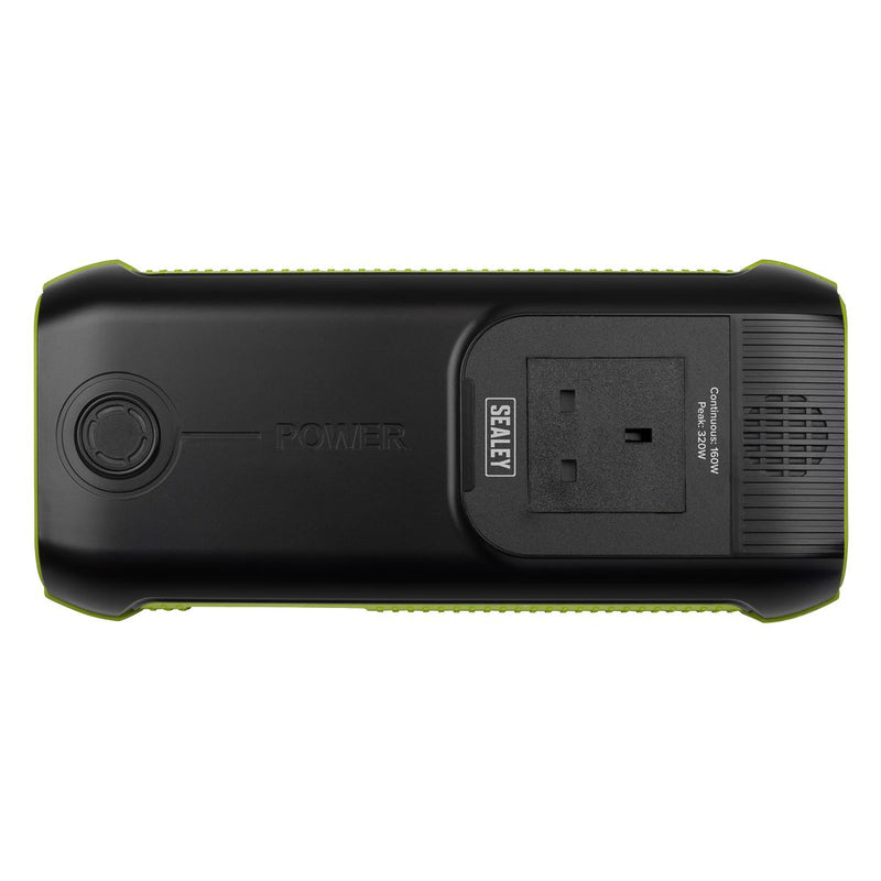 Sealey 31200MAH Power Bank Pack Charger with AC 3 Pin Plug & 2x USB & Light Sealey - UK Camping And Leisure