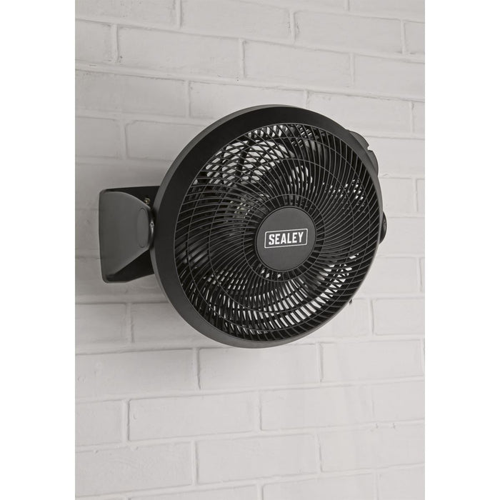 Sealey Desk/Floor Fan 3-Speed 12" 230V SFF12 Sealey - UK Camping And Leisure