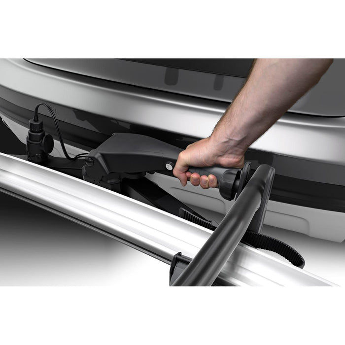 Thule VeloSpace XT two-bike platform towbar bike rack black/aluminium Towbar Bike Rack Thule - UK Camping And Leisure